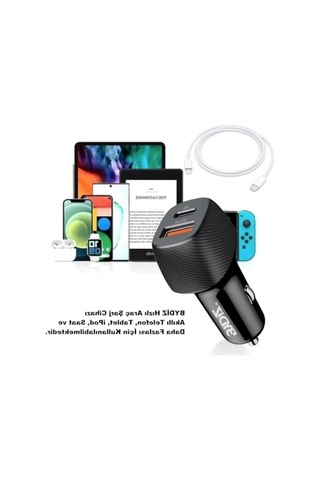 Hızlı Araç Şarj Cihazı 38w Usb Ve Pd Girişli
