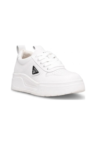 Lufian 121230082 Jennifer Kadın Hakiki Deri Klasik Sneaker Beyaz Beyaz