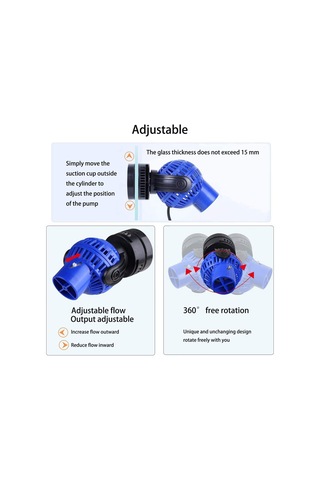 Våg Pump 4000l/h 6watt Våggenerator Cirkulationspump För Akvarium 60 8