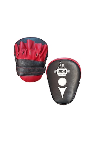 Aksaspor Leon Ultimate Hakiki Deri Boks Ve Kick Boks El Lapası Ellik Kırmı
