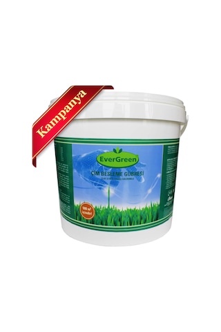 Evergreen Çim Besleme Gübresi 20-5-5 + Me - 10 KG Kova