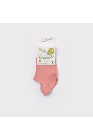 Bibaby Biorganic Sneakers Yaş Çocuk Çorabı 68457 Gül Kurusu 1 Adet Gül Kurusu