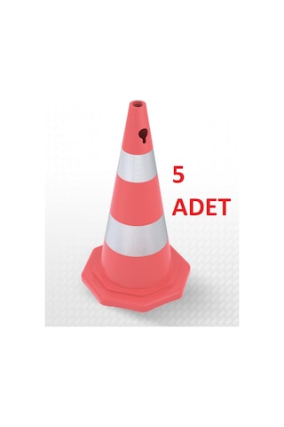 Çift Reflektifli Trafik Konisi 500mm Ecolıght 5 Adet