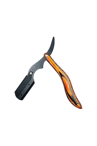 Valkyrie S Tipi Ergonomik Profesyonel Ahşap Berber Usturası Saç Sakal Ustura