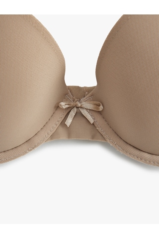 Koton Basic Tül Push Up Sütyen Bej 5wlk10070mk Ekru Ekru
