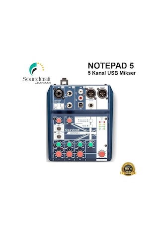 Soundcraft Notepad 5 5 Kanal Usb Mikser