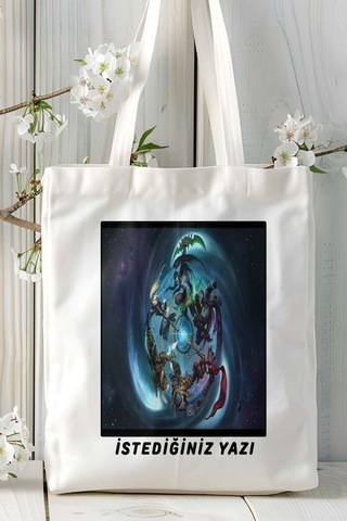 Art Hediye Starcraft Oyun Baskılı Omuz Çanta Kişiye Özel Model 2 Çok Renkli