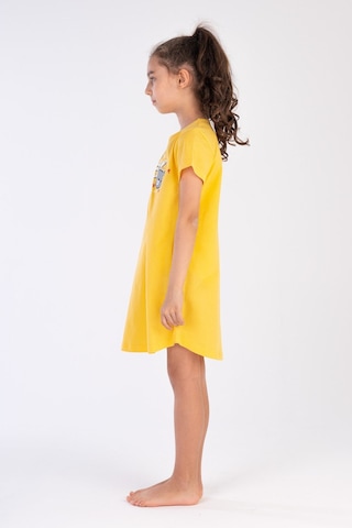 Vienetta Yake Store Kız Cocuk P.suprem O Yaka Kısa Kol Etegı Oval Tunık 9-10/15-16 - 14-0851tcx Sarı