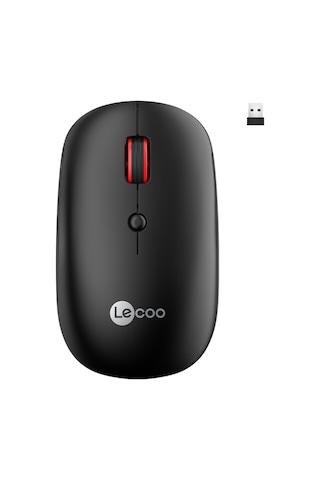 Lecoo WS211 Kablosuz 1600DPI 6 Tuşlu Çift Modlu Şarj Edilebilir Optik Mouse