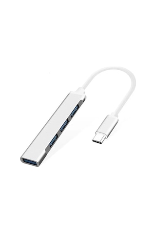 Type-C To Usb Hub 4 Port Çoklayıcı Apple Uyumlu MacBook Ile Çoğaltıcı