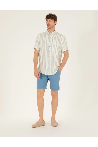 Pierre Cardin Erkek Koyu Mavi Şort / Bermuda 50264863-vr032 Koyu Mavi