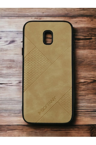 Galaxy Uyumlu J3 Pro J330 Deri Desen Prizma Kılıf