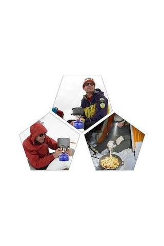 Createtech Tencere Seti: Paslanmaz Katlanır Kamp Ocağı, Renkli Piknik Keyfi - Skycity Cx Çok Renkli