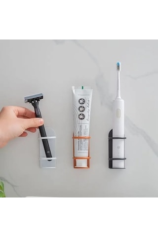 Maoyaya Duvara Monte Elektrikli Diş Fırçası Tutucu, Yumruksuz Çok Renkli Takım, Pratik Aksesuar Çok Renkli
