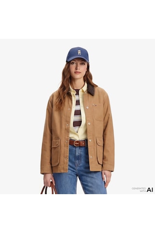 Tommy Hilfiger Soft Utility Kadın Kahverengi Ceket Dw0dw22047 Kahverengi