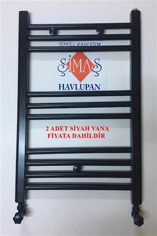 600x700 Siyah Havlupan + 2 Adet Siyah Vanalı - 10 Borulu 600x700 Siyah Havlupan + 2 Adet Siyah Vanalı - 10 Borulu
