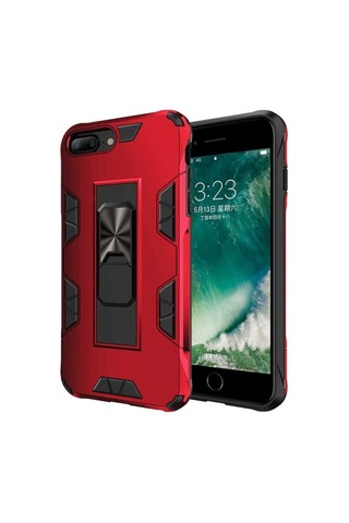Apple Uyumlu iPhone 7 Plus Kılıf Zore Volve Kapak Kırmızı