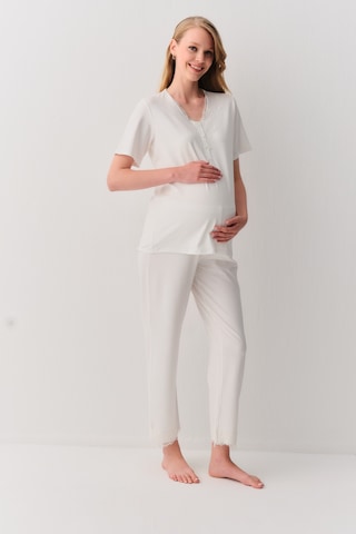Suwen Pure Hamile Lohusa Pijama Takımı Sh26211660l036 Ekru
