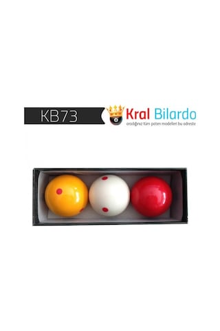 Bilardo Topu Karambol Benekli Üçbant Topu