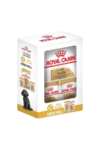 Royal Canin Poodle Yetişkin Köpek Maması 3 KG + 2 Adet Yaş Mama