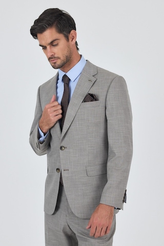 İmza Bej Mono Yaka Esnek 4 Drop Comfort Fit Classic Takım Elbise 1001250159 Bej