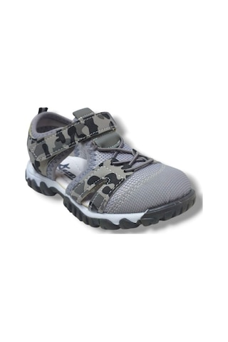Arzen Bebe 321-25 Anatomik Cırtlı Erkek Çocuk Sandalet 26-30 Gri