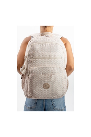 Ultra Hafif Çok Cepli Su Geçirmez Sırt Çantası Unisex Desenli Krem Model: 571-1b - Krem