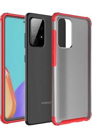 Samsung Uyumlu Galaxy A72 Kılıf Zore Volks Kapak Kırmızı