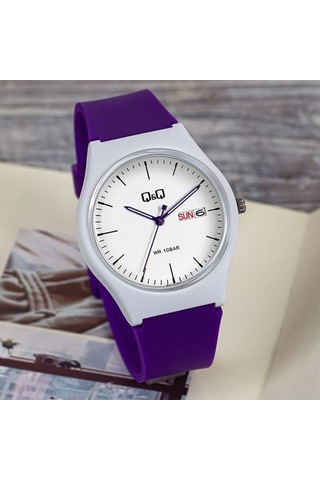 Q&Q QCG21207 Su Geçirmez Çift Takvimli Unisex Kol Saati