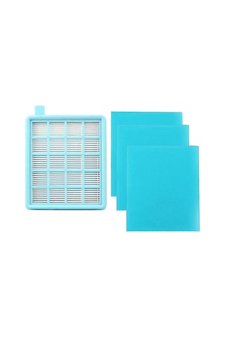 Geeroyoo Philips Süpürge İçin Kaliteli Hepa Filtre Seti - Buffalo-mistral Uyumlu, Temizlik Performansını Artırır, 1 Filtre + 3 Filtre Pamuk