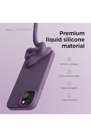 Apple Uyumlu iPhone 15 İle Telefon Kılıfı Kadife Iç Yüzey Soft Tasarım Lansman Kılıf Açık Pembe