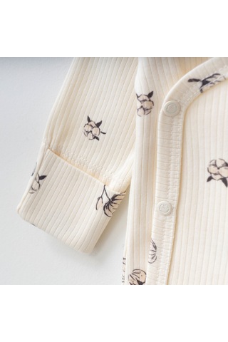 Pamuk Baskılı 3'lü Set Krem