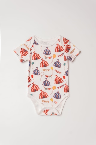 Hafy Baby Üç Farklı Tasarım, Kısa Kollu, 3 Lü Bebek Zıbın / Body Takımı Çok Renkli