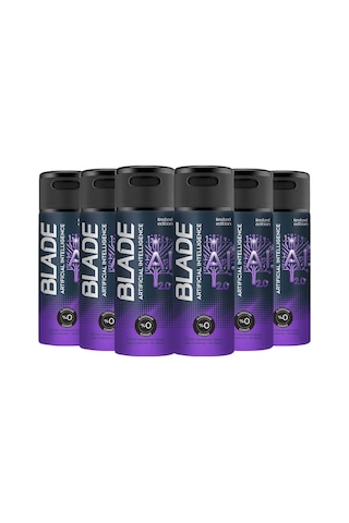 Blade Artificial Intelligence 2.0 Erkek Sprey Deodorant 6 x 150 ML