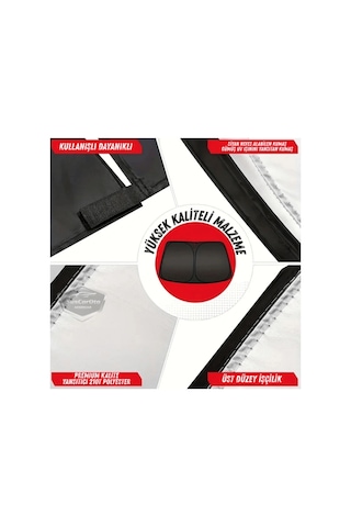 Bay Premium Katlanır Oto Ön Arka Cam Güneşliği Metalize Isı Yalıtımlı Çantalı 150x70cm Najmaddin