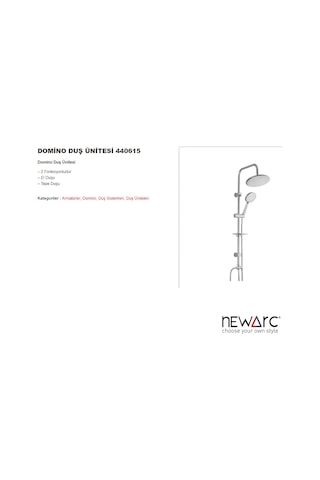 Newarc Domino Duş Ünitesi 440615 Diğer