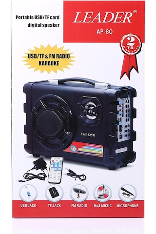 Leader Ap-80 Toplantı Amfisi Usb/sd-fm