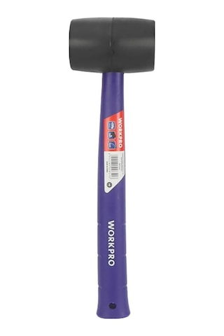 Workpro Wp241041 57mm 450gr Pvc Pp Saplı Siyah Kauçuk Tokmak Fr Wp241041