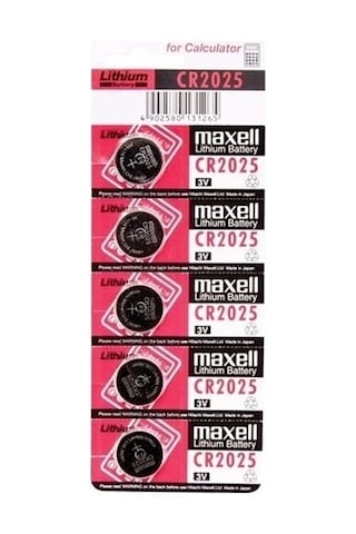 Just Cheap Store Maxell Cr2025 3v Lityum Düğme Pil 5'li Paket