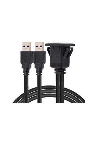Ebitda Usb 3.0 Çift Uzatma Aux Kablosu 1m Cbtx Su Geçirmez Araba Kullanımı