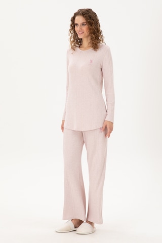 U.s. Polo Assn. Kadın Pembe Pijama Takım 50303413-vr041 Pembe