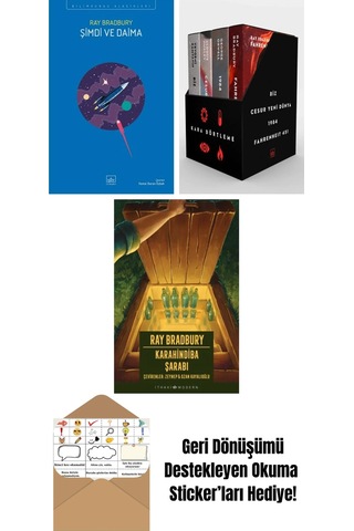 Şimdi Ve Daima + Kara Dörtleme Kutu Set 4 Kitap + Karahindiba Şarabı