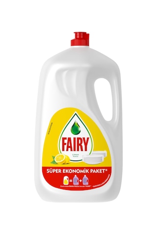 Fairy 2600 ml Sıvı Bulaşık Deterjanı Süper Ekonomik Paket Limon K