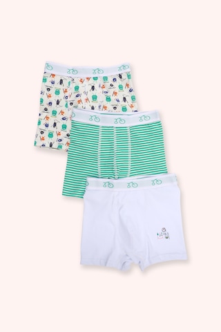 Panço Erkek Çocuk Canavar Figürlü Yeşil 3'lü Boxer Seti
