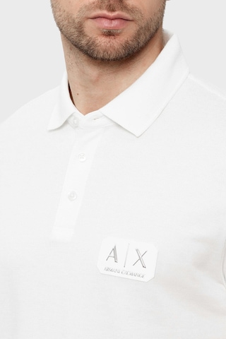 Armani Exchange Logolu % 100 Pamuk Regular Fit Düğmeli Polo Erkek Polo Xm002231 Af10366 U0009 Beyaz