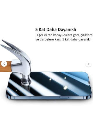 Balerion Apple Uyumlu iPhone 15 Pro Max Ekran Koruyucu Kırılmaz Cam