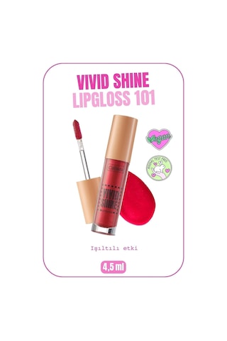 Callista Vivid Shine Lipgloss Nemlendirici Işıltılı Dudak Parlatıcısı - 101 Drop Everything Red - Kırmızı