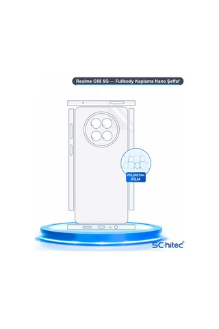 Realme C65 5g Uyumlu Fullbody Arka Kaplama Hidrojel Koruyucu Film 92527033
