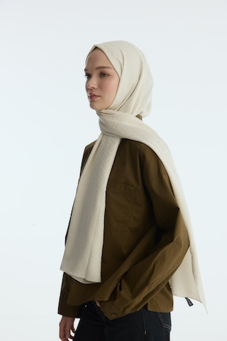Mirsoy Scarf İpeksi Jakar Şal Sarmaşık Desen Taş