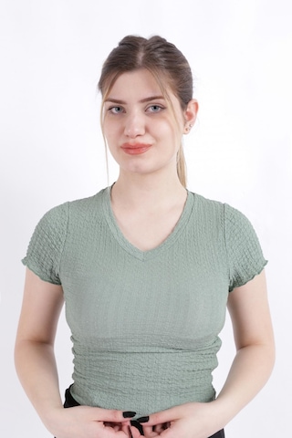 Busem S0010665-23y Kadın Bluz S0010665-R0432 Çağla Yeşili